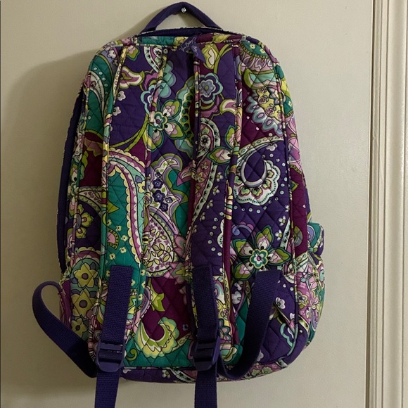 Vera Bradley - PURPLE PAISLEY FLORAL BACKPACK - Picture 4 of 16